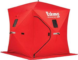 lot 54 image: Eskimo QuickFish Series Pop-Up Portable Ice Fishing Shelter