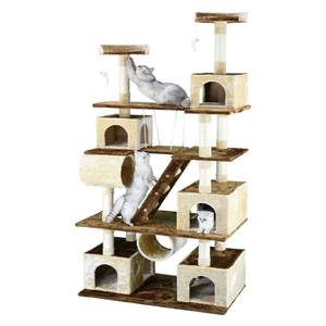 lot 73 image: Go Pet Club 87.5-in Cat Tree & Condo Scratching Post  (Missing Box A, All Three Boxes are Labeled Box B)