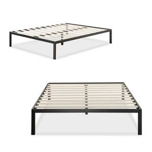 lot 21 image: Zinus Full Modern Studio Platform 1500 Metal Bed FrameMattress Foundation (Damage To Box, Item Appears Undamaged)