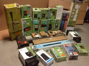 lot 7 image: Pallet with assorted Mailboxes and Posts various models and conditions see pictures