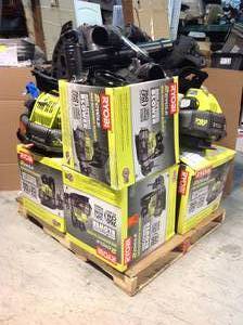 lot 25 image: Pallet with Ryobi Backpack Blowers various conditions open box customer return see pictures