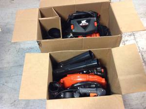 lot 34 image: Lot of 2 ECHO Backpack Blowers PB-580HT and PB-9010HT open boxes in like new condition not tested