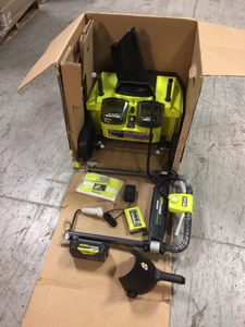lot 107 image: Ryobi 40V HP Brushless 20in. Single-Stage Cordless Electric Snow Blower with 4.0 Ah Battery and Charger not uysed see pictures