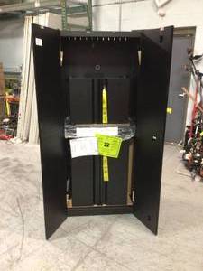 lot 114 image: Husky 3-Piece Regular Duty Welded Steel Garage Storage System in Black (54 in. W x 75 in. H x 19 in. D) not used see pictures