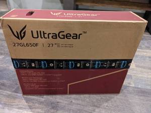 lot 40 image: LG 27GL650F-B 27 Inch Full HD Ultragear G-Sync Compatible Gaming Monitor