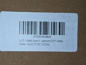 lot 127 image: Samsung Replacement Dryer Heater Element with Thermostats