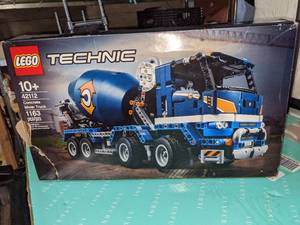 lot 144 image: LEGO Technic Concrete Mixer Truck 42112 Building Kit Concrete Truck Toy Model Set (1,163 Pieces)