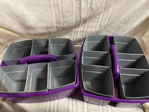 lot 34 image: 2 Large Caddys with Removable Cups