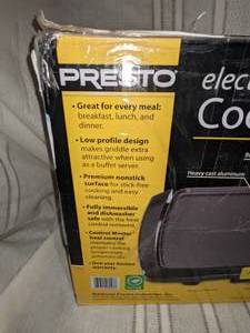 lot 26 image: Presto Electric Cool Touch Griddle