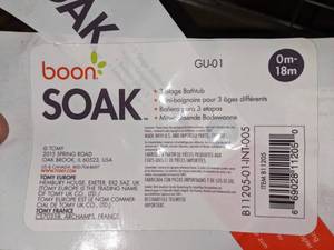 lot 54 image: Boon Soak Infant Bathtub