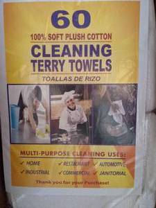 lot 68 image: Cotton Cleaning Terry Towels