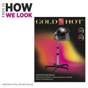 lot 13 image: Gold N Hot Professional 1875W Ionic Stand Bonnet Dryer