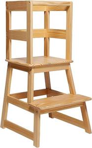 lot 42 image: SDADI Natural Wood Step Stool