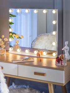 lot 138 image: LUXFURNI Deluxe Vanity Mirror with Makeup Lights