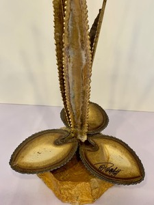 Cat Tail Metal Sculpture by John DeMott