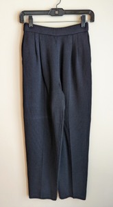 New St. John Black Wool Blend Pants