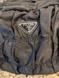 Prada Black LeatherNylon Satchel