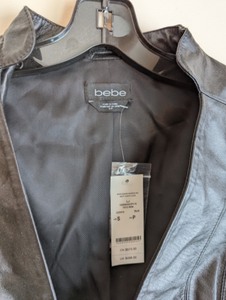 New Bebe Studded Leather Jacket