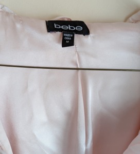 Bebe Pale Pink Belted Jacket