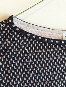 St. John by Marie Gray BlackPink Embellished Shirt