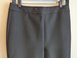 New St. John Black Side Zip Pants