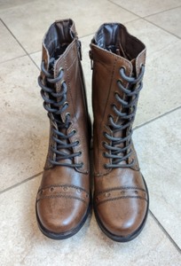 Naughty Monkey Brown Leather Boots