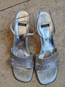 Stuart Weitzman Sparkle Slingback Heels