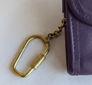 Coach Purple Leather WalletCoin Purse