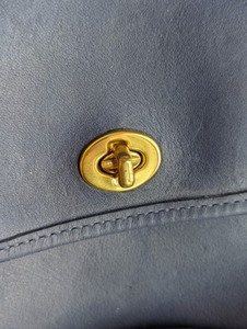 Coach Navy Leather Crossbody Purse