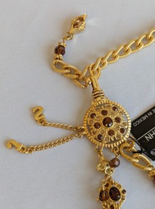 New St. John Gold Tone Embellished Belt