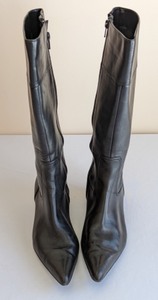 Franco Sarto Black Leather Calf Boots