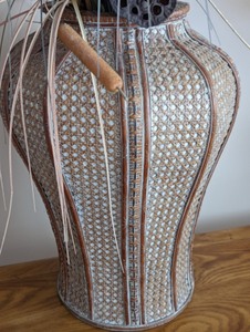 Large Vintage Faux Floral Arrangement