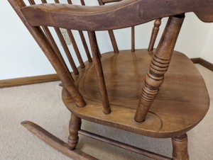 S. Bent & Bros Wood Rocking Chair