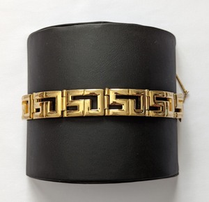 St. John Gold Tone Monogram Bracelet