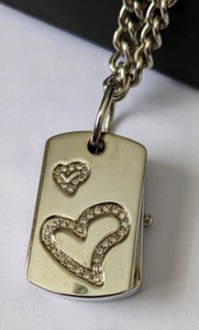 Versales Stainless Steel Watch Necklace