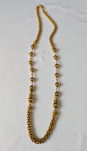 St John Gold Tone Bead Necklace