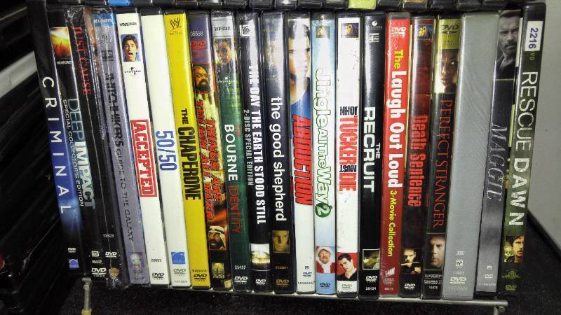 lot 543 image: Previously Viewed DVD Movies (approx. 80)