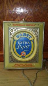 lot 131 image: Pabst Extra Light Beer Sign.