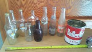lot 162 image: Vintage bottles- crush, mission, Hires and more.