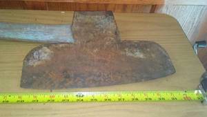 lot 165 image: Guillotine axe