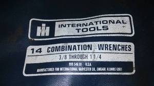 lot 216 image: IH international harvester combination wrenches.