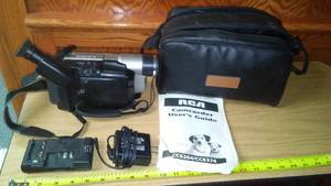 lot 231 image: RCA camcorder and accessories.