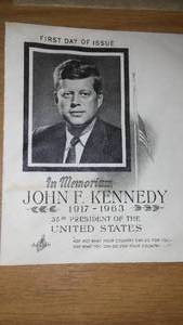 lot 246 image: JFK stamp - first day of issue.