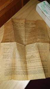 lot 247 image: Bill of Rights on brittle paper