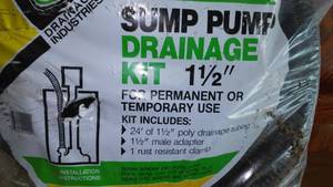 lot 272 image: Sump pump drainage kit