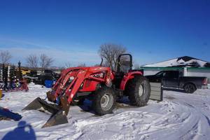 lot 3 image: 2010 Massey Ferguson Model 2660 HD Series Front Wheel Assist Tractor With Loader