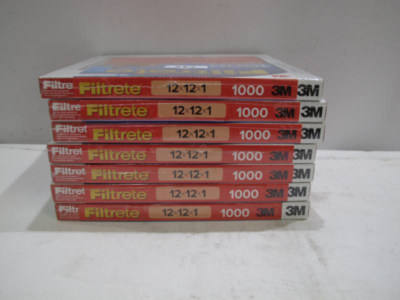 lot 556 image: 12x12x1, Filtrete Micro Allergen Defense Air Filters, MERV 11, by 3M, 7 Pack