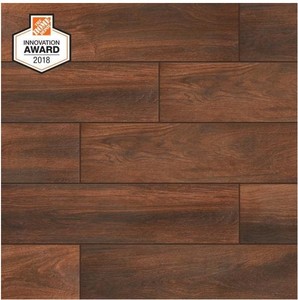 lot 504 image: 24 Boxes (Roughly 345 Sq Ft) of Lifeproof Autumn Wood 6 in. x 24 in. Porcelain Floor and Wall Tile (14.55 sq. ft.  case)