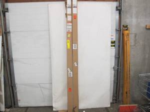 lot 514 image: 2 Pack of CenterPointe 97.92-in x 4.96-in x 1.5-in Acacia Straight Butcher Block Acacia Countertop