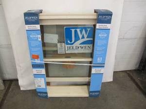 lot 527 image: JELD-WEN Tradition Plus 33.375-in x 40.5-in x 4.5625-in Jamb Wood Replacement Primed Double Hung Window Full